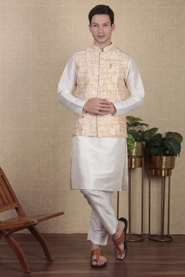Koshin Sleeveless Printed Men Jacket