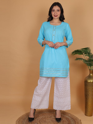trendzmy Women Kurti Palazzo Set