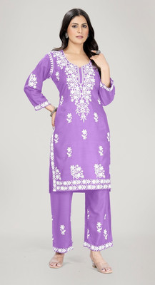 rujave Women Kurti Palazzo Set