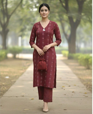 yowosa Women Kurti Pant Set