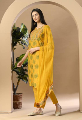 Divastri Women Kurta Pant Dupatta Set