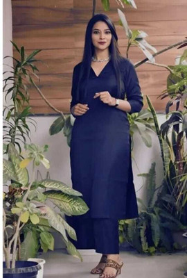Naturetextiles Women Kurti Pant Set