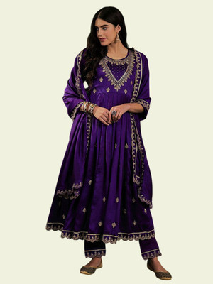 KOTRONS Women Kurti Pant Dupatta Set