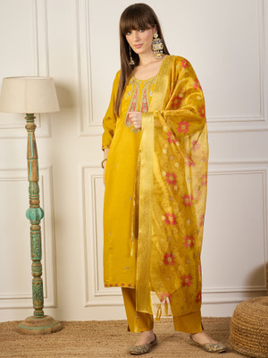 VredeVogel Women Kurta Pant Dupatta Set
