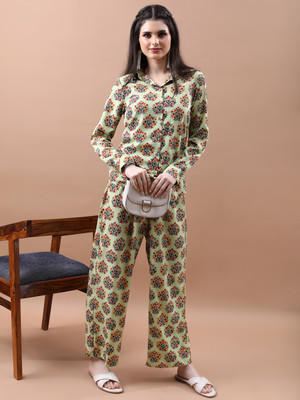 Vishudh Women Ethnic Top Pant Set
