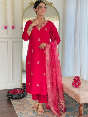 Rinaaz Women Kurti Pant Dupatta Set