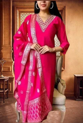 Psfashion Women Kurta Churidar Dupatta Set