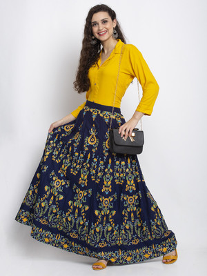 Trend Level Women Shirt Skirt Set