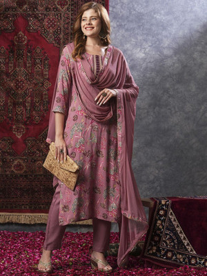 PSCHOICE Women Kurta Pant Dupatta Set
