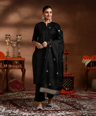 LIBAS Women Kurta Pant Dupatta Set