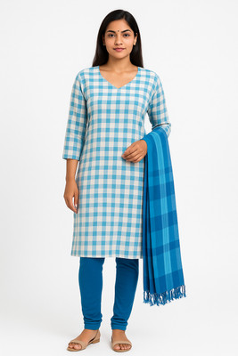 OSWAL ARTS Women Kurti Churidar Dupatta Set