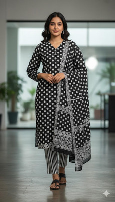 J S CREATION Women Kurti Pant Dupatta Set