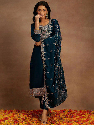 NARI DREAM Women Kurta Pant Dupatta Set