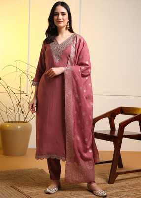 New Ethnic 4 You Women Kurti Pant Dupatta Set