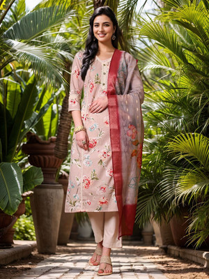 ANOUK Women Kurta Pant Dupatta Set