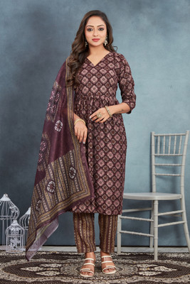 SHIREEN Women Kurti Pant Dupatta Set