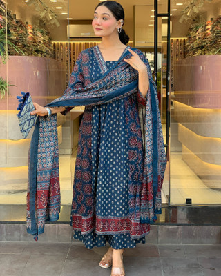 Aaghnya Fashion Women Kurta Pant Dupatta Set