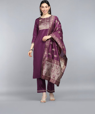 AHIKA Women Kurta Pant Dupatta Set