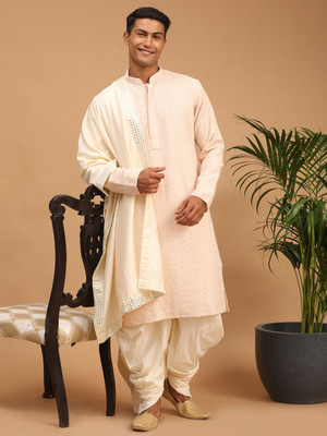 VASTRAMAY Men Kurta Dhoti Pant Set