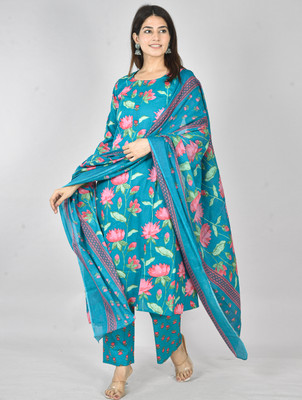 Anjali Fabrics Women Kurti Pant Dupatta Set