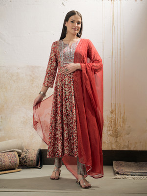 Shae by SASSAFRAS Women Kurta Pant Dupatta Set