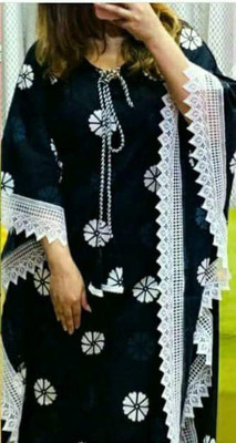 GIPTIP Floral Print Rayon Women Kaftan