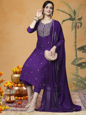 pinfit Women Kurti Patiala Dupatta Set