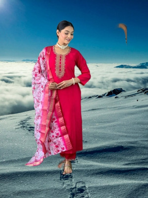 RUDKI ENTERPRISE Women Kurta Pant Dupatta Set