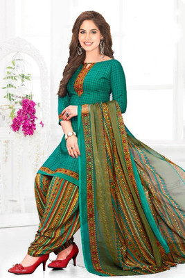 SIMPLYETHNIC Crepe Printed Salwar Suit Material