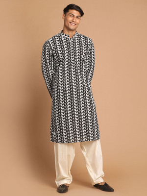 VASTRAMAY Men Kurta Patiala Set
