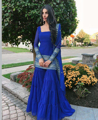 Tasrika Women Kurti Sharara Dupatta Set