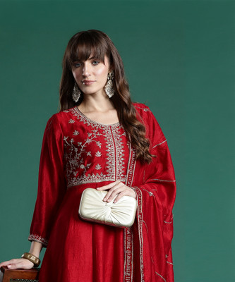 Indo Era Women Kurta Pant Dupatta Set