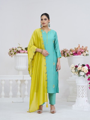 MOKOSH Women Kurta Pant Dupatta Set