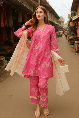Priyashi Women Kurti Pant Dupatta Set