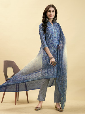 ANOUK Women Kurti Pant Dupatta Set