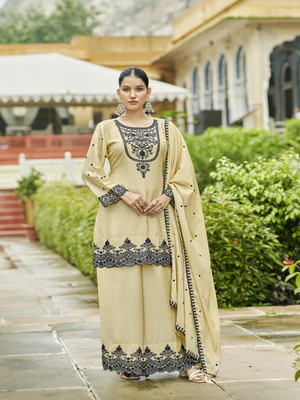 SHREEPAD ENTERPRISE Women Kurta Sharara Dupatta Set