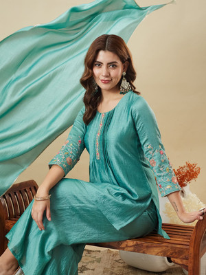 MOKOSH Women Kurti Sharara Dupatta Set