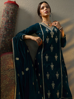 LIBAS Women Kurta Pant Dupatta Set