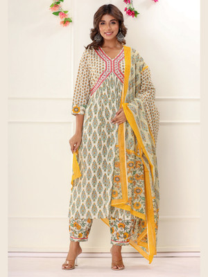 VEDANA Women Kurta Pant Dupatta Set