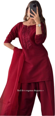 NIDHI'S FASHION Women Ethnic Top Pant Dupatta Set