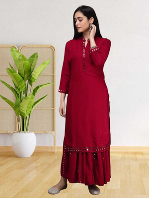 Thesparow Women Kurta Palazzo Set