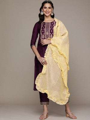 ANOUK Women Kurta Pant Dupatta Set