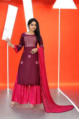 VAANSH CREATION Women Kurti Sharara Set