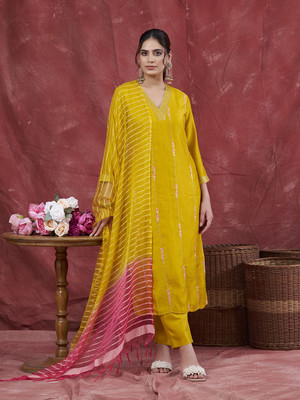 MOKOSH Women Kurta Pant Dupatta Set
