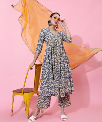 KIMAYRA Women Kurta Palazzo Set
