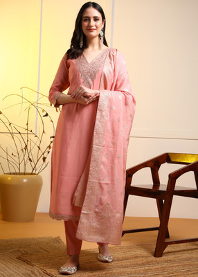 DSK STUDIO Women Kurti Pant Dupatta Set
