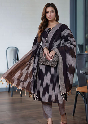 Tasrika Printed Kurta, Trouser/Pant & Dupatta Set