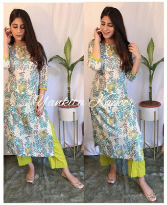 RETROFAB Women Kurta Pyjama Set