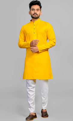 VASUDHA CREATION Men Kurta Pant Set