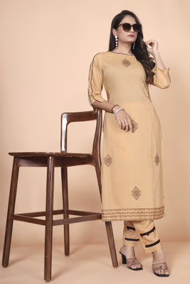 iwuman Women Kurti Pant Set